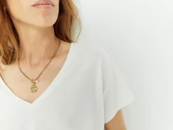 T-Shirts^One Step Magic - T-Shirt Ecru Finition Pailletee