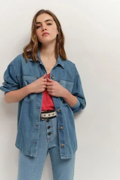 T-Shirts^One Step Magic - T-Shirt Hibiscus Maille Lin Pailletee