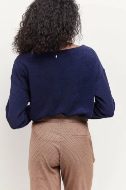 T-Shirts^One Step Malou - T-Shirt Bleu En Eponge De Coton Bio