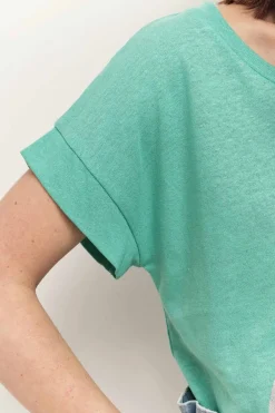 T-Shirts^One Step Mania - T-Shirt Menthe Visuel Danseuse Arty Minimal