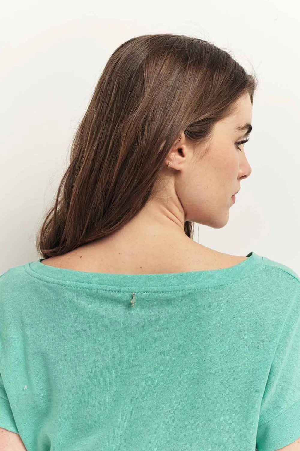 T-Shirts^One Step Mania - T-Shirt Menthe Visuel Danseuse Arty Minimal