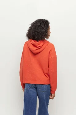 Pulls, Gilets & Sweats^One Step Maori - Sweat Capucine Coton Bio Visuel Danseuse Flocage Gomme Paillete