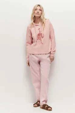 Pulls, Gilets & Sweats^One Step Maori - Sweat Eglantine Coton Bio Visuel Danseuse Flocage Gomme Paillete