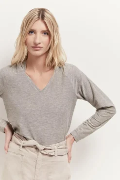 T-Shirts^One Step Mara - T-Shirt Platine A Capuche Et Manches Longues