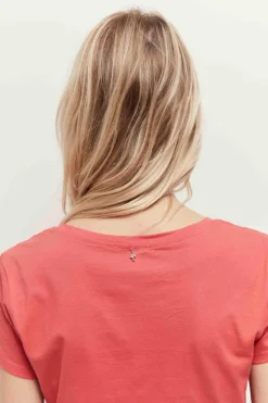 T-Shirts^One Step Mars - T-Shirt Hibiscus Coton Bio Message Metallise