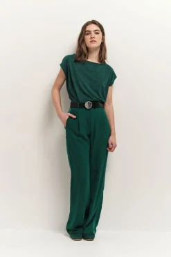 T-Shirts^One Step Mattis - T-Shirt Jungle Green Maille Lurex