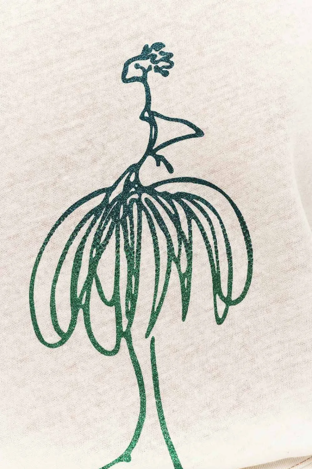 T-Shirts^One Step Meiry - T-Shirt Ecru Visuel Danseuse Paillete