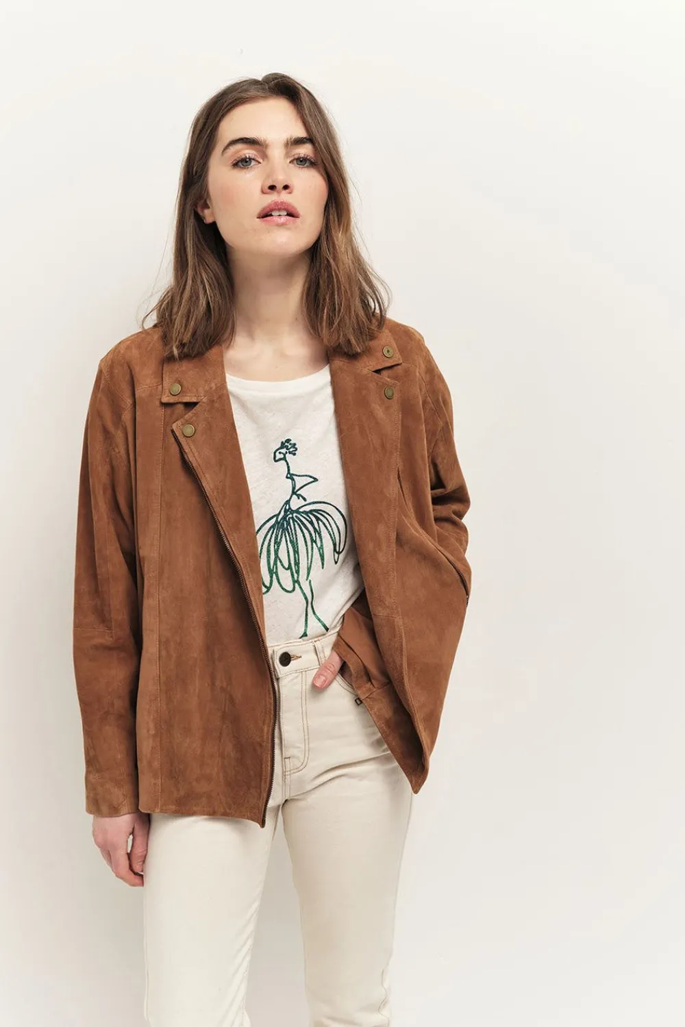 T-Shirts^One Step Meiry - T-Shirt Ecru Visuel Danseuse Paillete