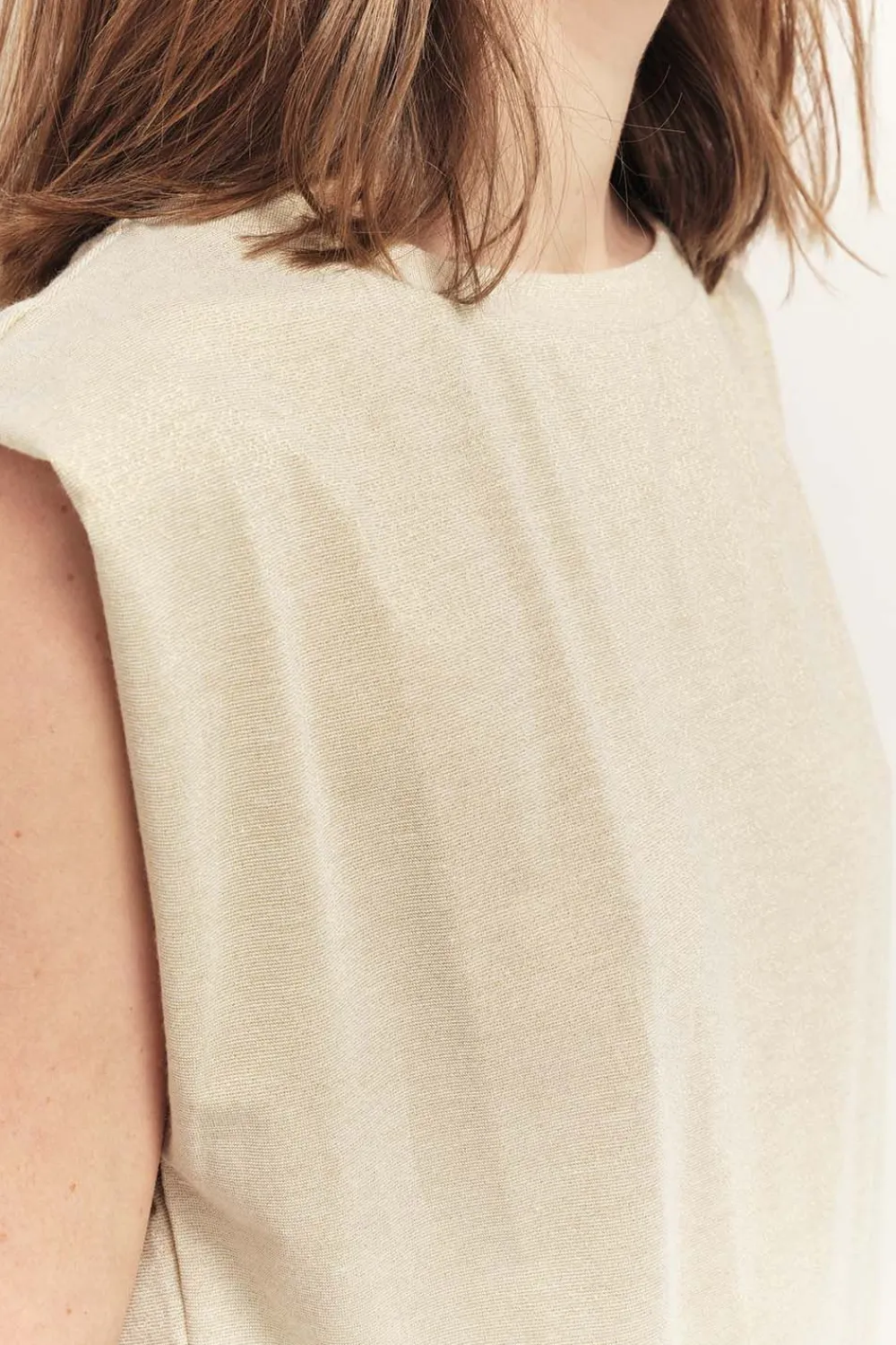 T-Shirts^One Step Meryl - Top Light Gold Maille Lurex