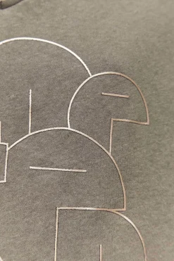 T-Shirts^One Step Milan - T-Shirt Vetiver Coton Lin Serigraphie Futuriste