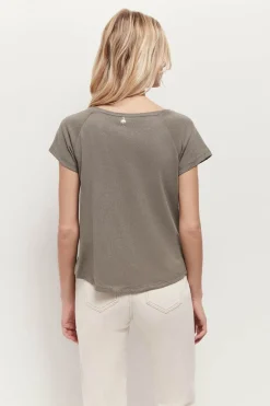 T-Shirts^One Step Milan - T-Shirt Vetiver Coton Lin Serigraphie Futuriste