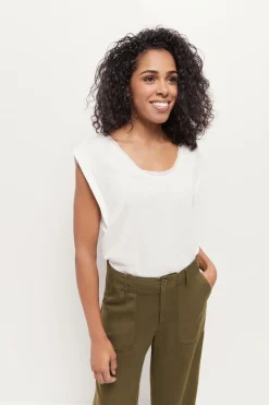 T-Shirts^One Step Mineki - T-Shirt Ecru Maille Coton Lin