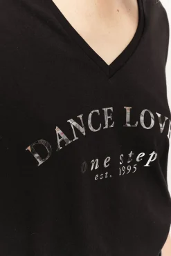 T-Shirts^One Step Miro - T-Shirt Noir En Coton Bio A Message