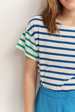 T-Shirts^One Step Mussy - T-Shirt Mariniere A Motif Rayures Couleur