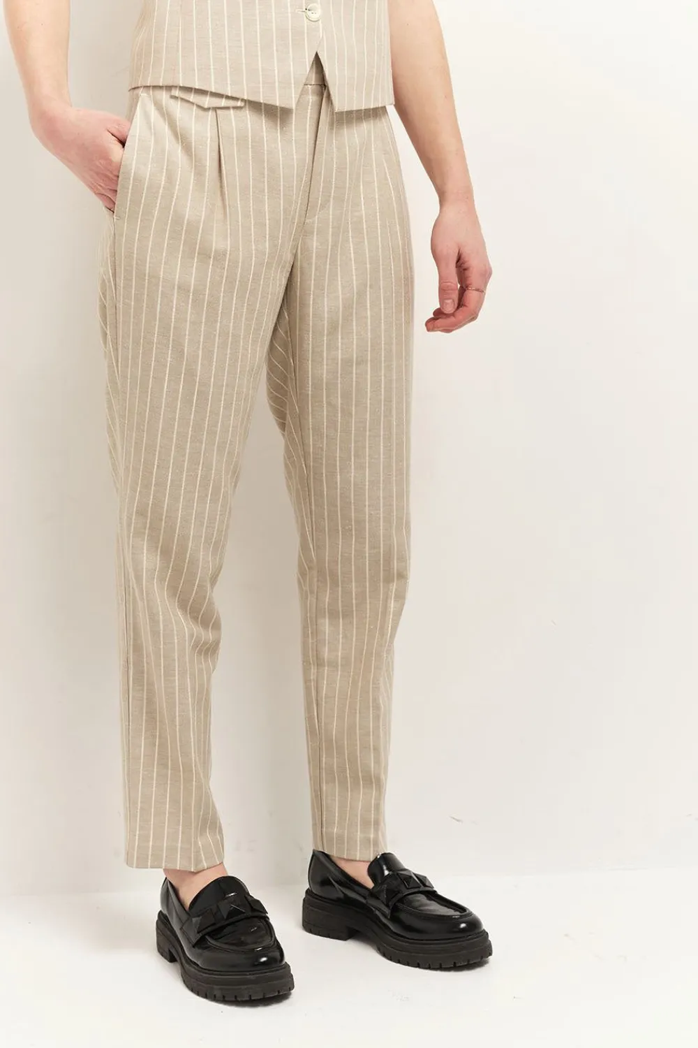 Denims & Pantalons^One Step Pacha - Pantalon De Costume Sand A Motif Rayures