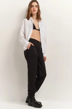 Denims & Pantalons^One Step Palais - Pantalon Battle Noir 7/8E