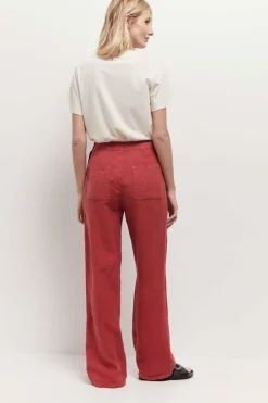 Denims & Pantalons^One Step Pamela - Pantalon A Pont Chilipepper En Lin