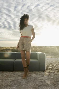 Jupes & Shorts^One Step Pino - Short Sand A Imprime Mini Girafon