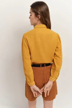 Jupes & Shorts^One Step Podium - Short Caramel En Lin