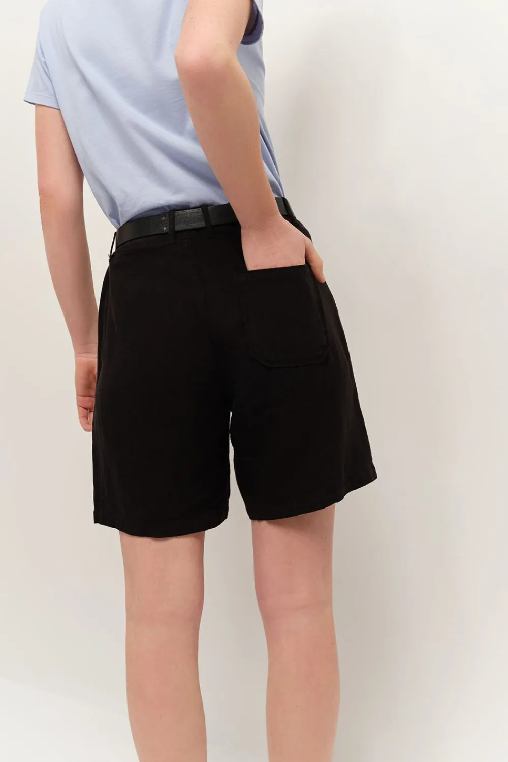 Jupes & Shorts^One Step Podium - Short Noir En Lin