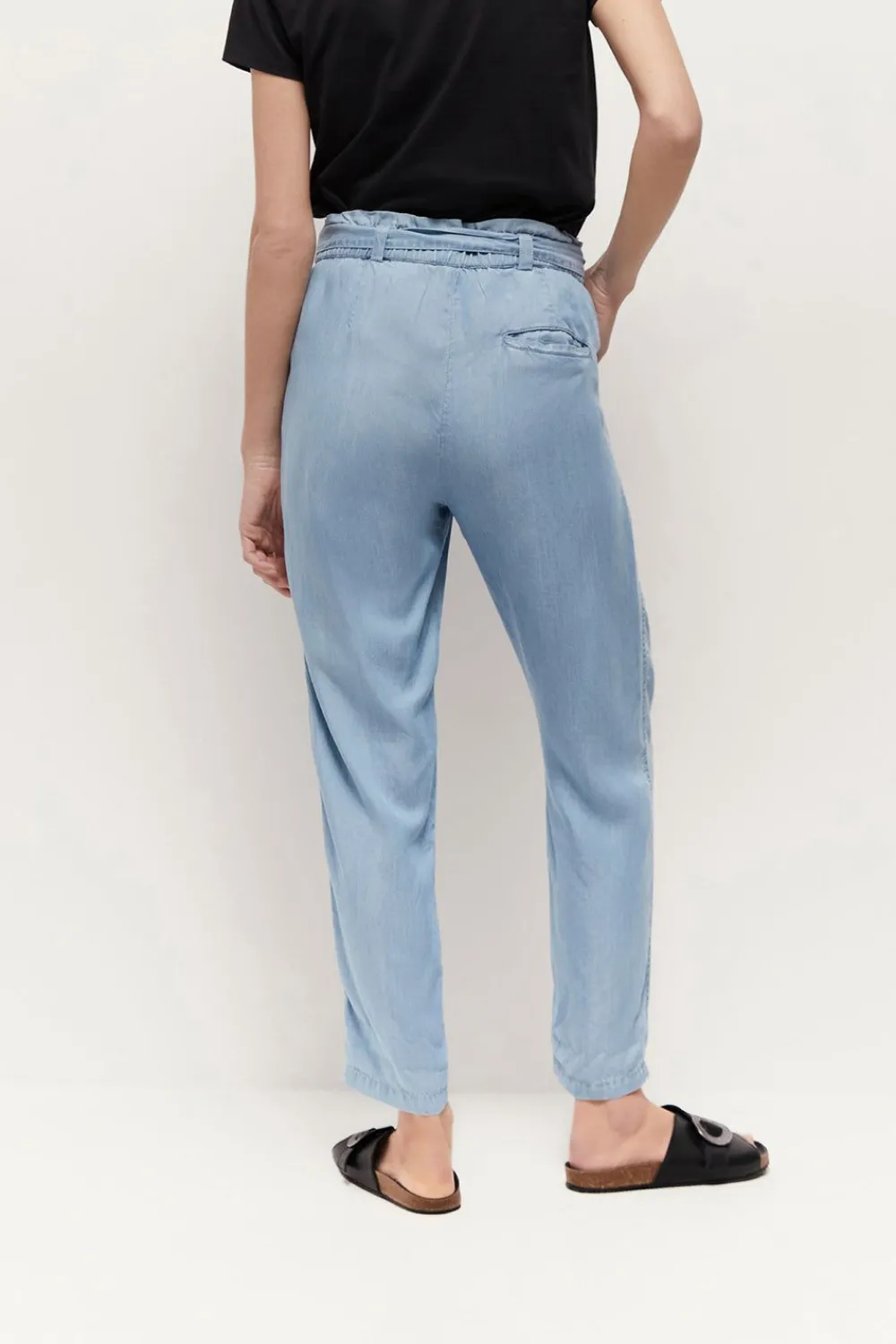 Denims & Pantalons^One Step Priska - Pantalon Baby Blue Neo-Carotte En Lyocell®