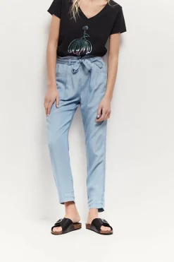 Denims & Pantalons^One Step Priska - Pantalon Baby Blue Neo-Carotte En Lyocell®