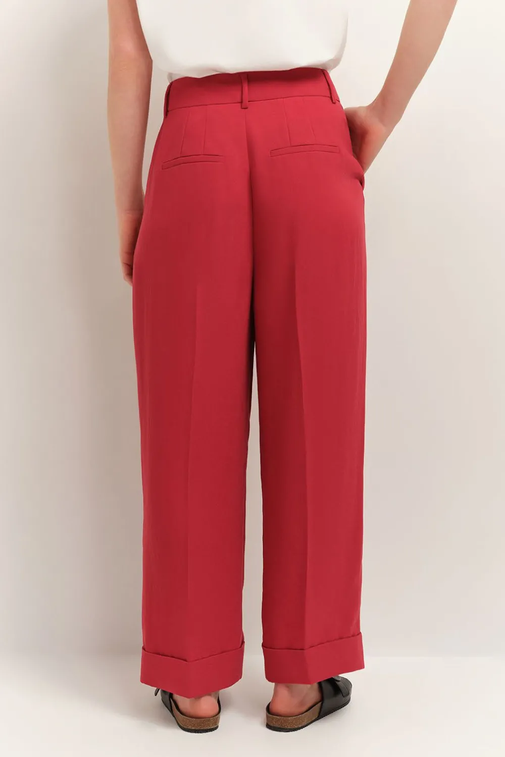 Denims & Pantalons^One Step Puzzle - Pantalon De Costume Cropped Chilipepper En Polyester Recycle