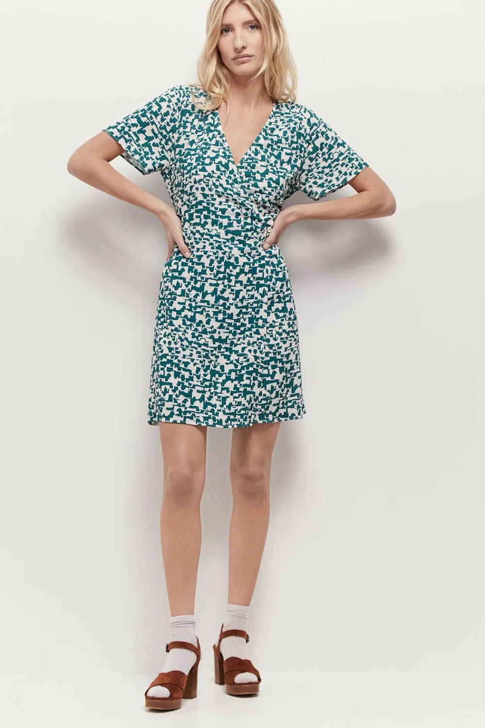 Robes & Combinaisons^One Step Radny - Robe Ecrue A Imprime Ecorce Urbaine