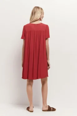 Robes & Combinaisons^One Step Revia - Robe Chilipepper En Crepe Broderies Ton Sur Ton