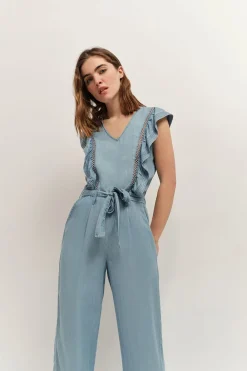 Robes & Combinaisons^One Step Reynis - Combi Longue Lapiz Blue En Lyocell®