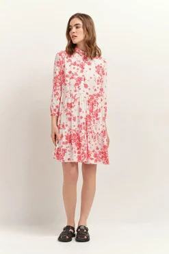 Robes & Combinaisons^One Step Richtie - Robe Hibiscus Lenzing Ecovero A Imprime Faience Boheme