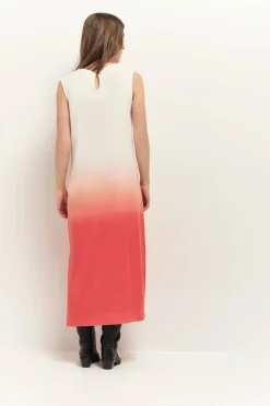 Robes & Combinaisons^One Step Rivo - Robe Longue Corail Maille Effet Deep Dye