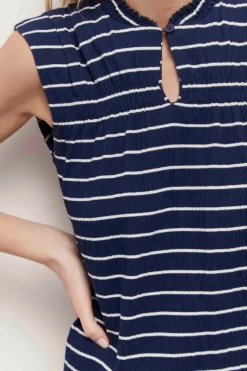 Robes & Combinaisons^One Step Romy - Robe Mariniere Estate Blue Rayures Ecrues