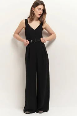 Robes & Combinaisons^One Step Ross - Combinaison-Pantalon Large Noire