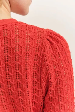 Pulls, Gilets & Sweats^One Step Tarry - Cardigan Reversible Capucine Tricot Ajoure