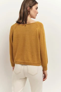 Pulls, Gilets & Sweats^One Step Taste - Cardigan Miel Tricot Lurex Col Bateau