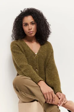 Pulls, Gilets & Sweats^One Step Thom - Cardigan Reversible Kaki Tricot