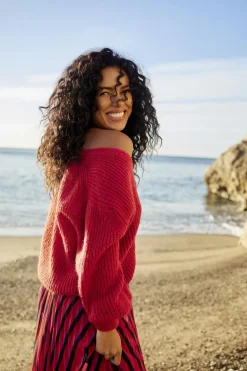 Pulls, Gilets & Sweats^One Step Thom - Cardigan Reversible Fuchsia Tricot