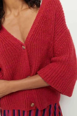 Pulls, Gilets & Sweats^One Step Thom - Cardigan Reversible Fuchsia Tricot