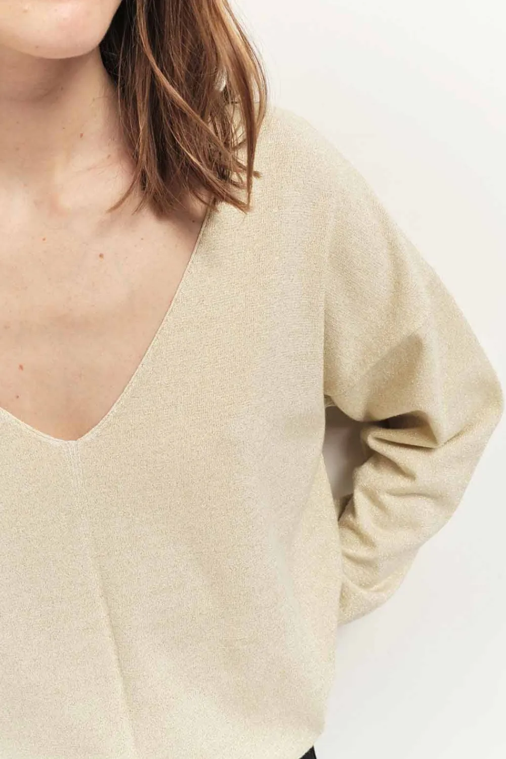 Pulls, Gilets & Sweats^One Step Tracy - Pull Coloris Platine En Tricot Fantaisie