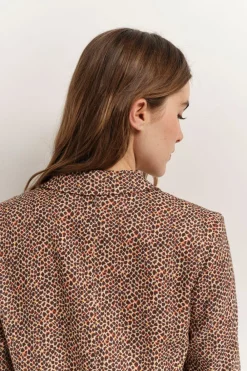 Vestes & Blousons^One Step Vince - Veste De Costume Sand A Imprime Mini Girafon