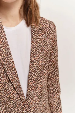 Vestes & Blousons^One Step Vince - Veste De Costume Sand A Imprime Mini Girafon